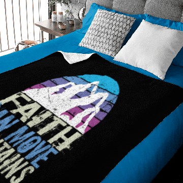 Discover Faith Can Move Mountains Baby Blankets