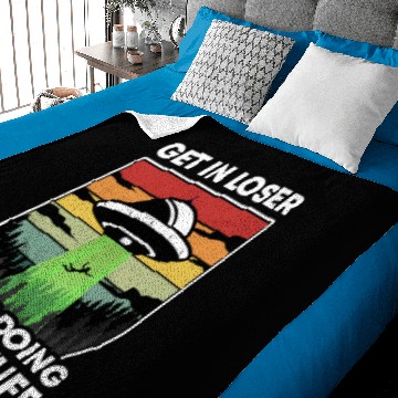 Discover Get In Loser We're Doing Butt Stuff Retro Gifts Baby Blankets