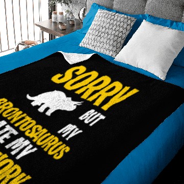 Discover Funny Brontosaurus Gift Idea Baby Blankets