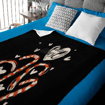 Discover Candy Canes Baby Blankets