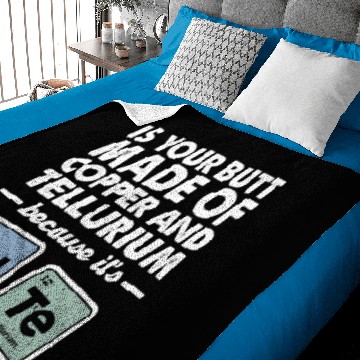 Discover CuTe Copper Tellurium Chemistry Periodic Elements Baby Blankets