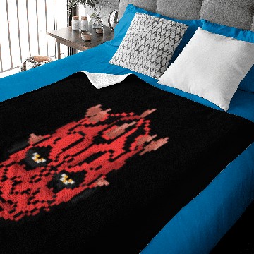 Discover Pixelated Darth Maul Head Baby Blankets