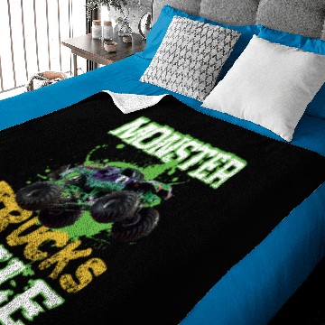 Discover Monster trucks rule Baby Blankets