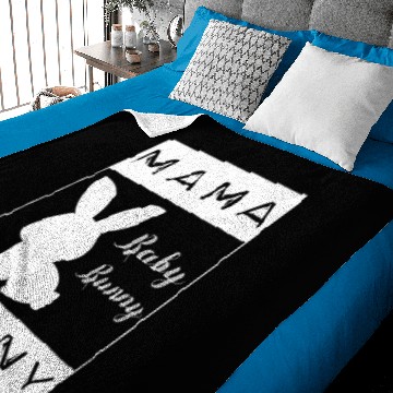 Discover Mama Bunny Cute Easter Pregnancy Announcement Baby Blankets