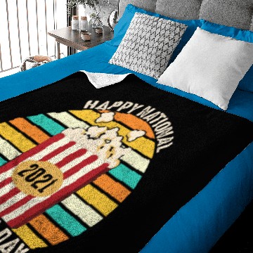 Discover Popcorn day special 2021 Baby Blankets