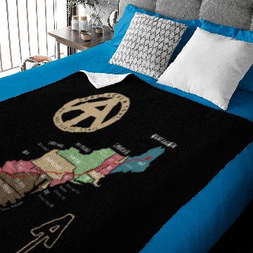 Discover Appalachian Trail Hiking Map Baby Blankets