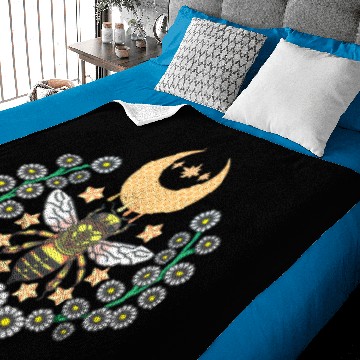 Discover Queen Bee Honeybee Save The Bees Beekeeper Beekeep Baby Blankets