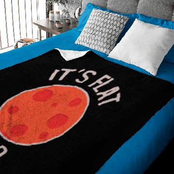 Discover It's Flat Bro Funny Flat Mars Society Gift Baby Blankets