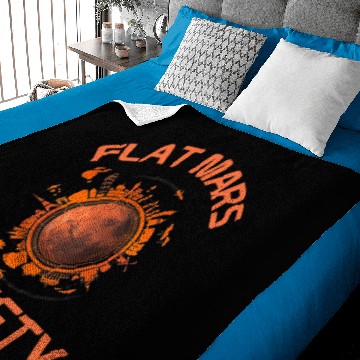 Discover Flat Mars Society Baby Blankets