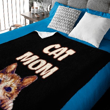 Discover Cat Mom Cat Lovers Premium Baby Blankets