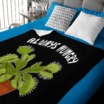 Discover Always Hungry Funny Venus Flytrap print Baby Blankets