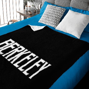 Discover Berkeley Vintage Text White Print Gift Baby Blankets