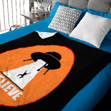 Discover ufo believe Baby Blankets