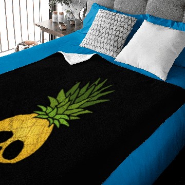 Discover Pineapple skull Baby Blankets