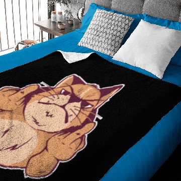 Discover Middle Finger Cat Baby Blankets
