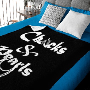 Discover Chucks and Pearls Baby Blankets