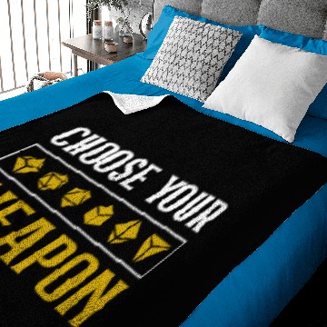 Discover Dungeon Master Choose Your Weapon Baby Blankets