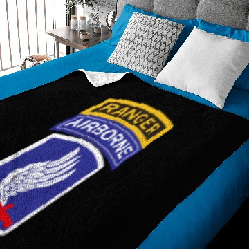 Discover 173Rd Airborne Division Patch And Ranger Tab Gift Baby Blankets