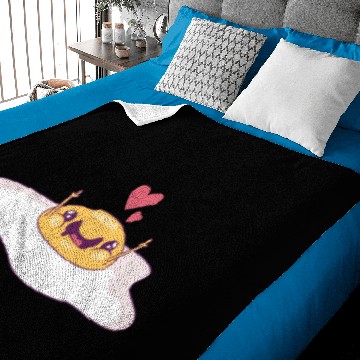 Discover cute fried egg Baby Blankets