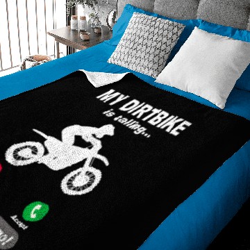 Discover Dirtbike Phone Joke Motocross Supercross Gift Baby Blankets