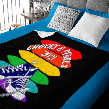 Discover Chucks And Pearls Baby Blankets