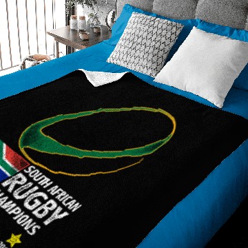 Discover South African Rugby Bokke Triple World Champions 2 Baby Blankets
