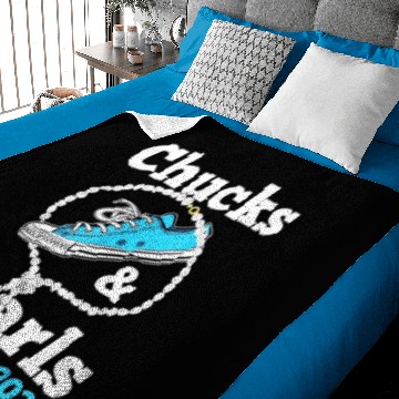 Discover Chucks and Pearls Baby Blankets