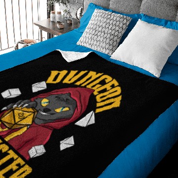 Discover Dungeon Master Meowster D20 Baby Blankets