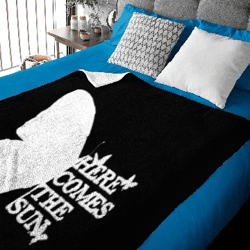 Discover Here comes the sun half butterfly white Baby Blankets