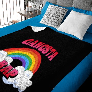 Discover Gangsta Rap Rainbow Art Design for Gangster Rapper Baby Blankets