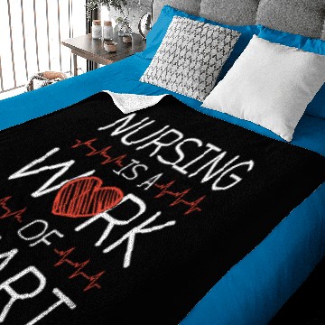Discover Nurse Heart Job Baby Blankets