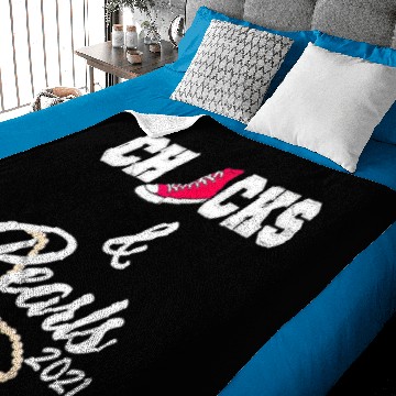 Discover Chucks and Pearls Baby Blankets