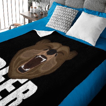 Discover Beer Brown Bear Grizzly Brown Alcohol Drinking Baby Blankets