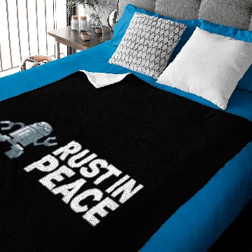 Discover Rust In Peace for Robot Baby Blankets