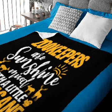 Discover Zookeeper Animal Keeper Zoo Keeper Gift Idea Baby Blankets