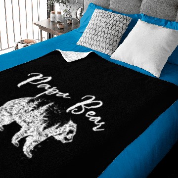 Discover Papa Bear Father's Day Baby Blankets