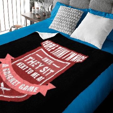 Discover Sit Next To Me At A Cricket Game Baby Blankets