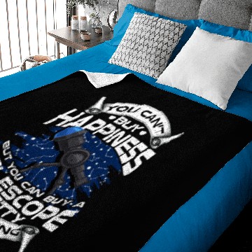 Discover Astronomy Telescope Outer Space Galaxy Baby Blankets