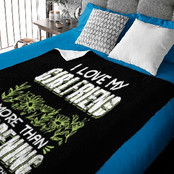 Discover I Love My Girlfriend Garden Baby Blankets