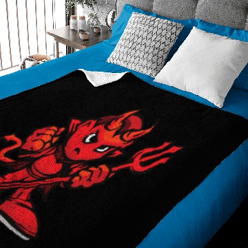 Discover The Little Red Devil Baby Blankets