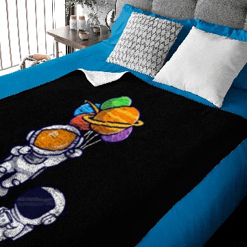 Discover Astronomy Astronauts Planets Baby Blankets