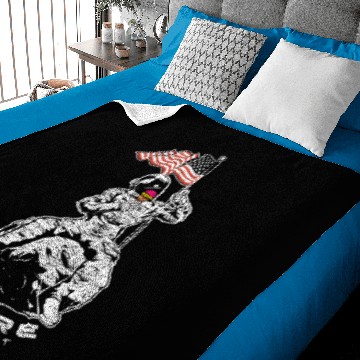 Discover Astronomy Astronaut Ice Cream Flag Baby Blankets