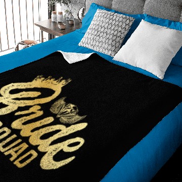 Discover Bride Squad Team Crown Baby Blankets