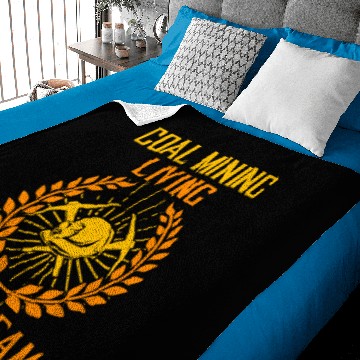 Discover Coal Mining - Living The Dream Baby Blankets