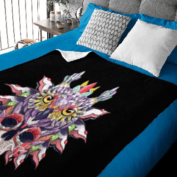 Discover Patterned owl and skull Baby Blankets