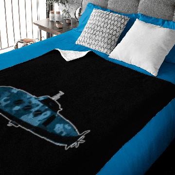 Discover Submarine Camouflage Submarine Baby Blankets