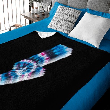 Discover Tie Dye Lightning Bolt Graphic Print Baby Blankets