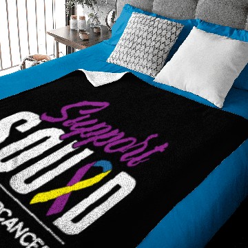 Discover Support Squad Bladder Cancer Awareness Baby Blankets