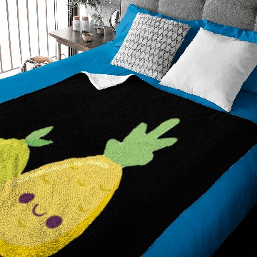 Discover Pineapple And Lemon Baby Blankets