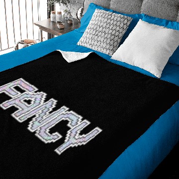 Discover fancy in great font Baby Blankets